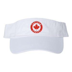 Freedom Convoy Canadian Truckers Canada Leaf Valucap Bio-Washed Visor