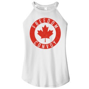 Freedom Convoy Canadian Truckers Canada Leaf Women's Perfect Tri Rocker Tank