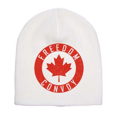 Freedom Convoy Canadian Truckers Canada Leaf Short Acrylic Beanie
