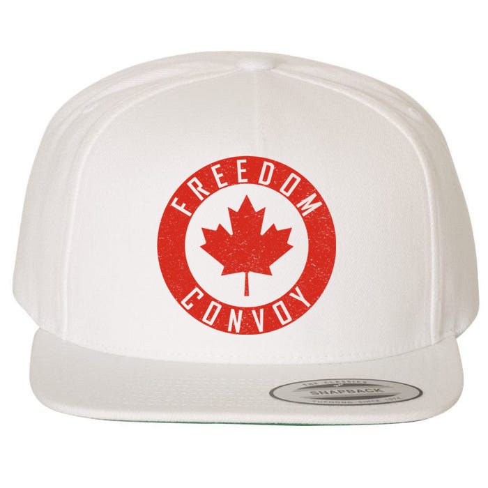 Freedom Convoy Canadian Truckers Canada Leaf Wool Snapback Cap