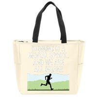 Funny Cross Country Running Is Insane Zip Tote Bag