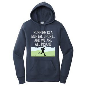 Funny Cross Country Running Is Insane Women's Pullover Hoodie