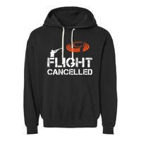 Flight Cancelled Clay Shooting Skeet Trap Shooting Garment-Dyed Fleece Hoodie