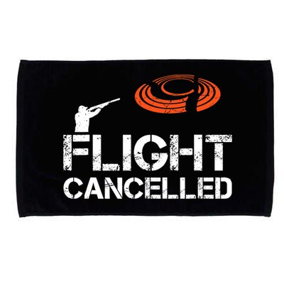 Flight Cancelled Clay Shooting Skeet Trap Shooting Microfiber Hand Towel