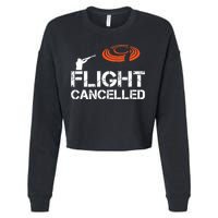 Flight Cancelled Clay Shooting Skeet Trap Shooting Cropped Pullover Crew