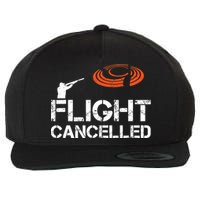 Flight Cancelled Clay Shooting Skeet Trap Shooting Wool Snapback Cap