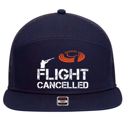 Flight Cancelled Clay Shooting Skeet Trap Shooting 7 Panel Mesh Trucker Snapback Hat