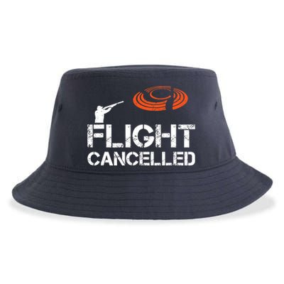 Flight Cancelled Clay Shooting Skeet Trap Shooting Sustainable Bucket Hat