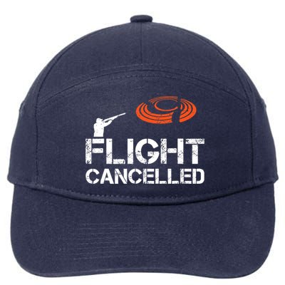Flight Cancelled Clay Shooting Skeet Trap Shooting 7-Panel Snapback Hat