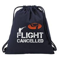 Flight Cancelled Clay Shooting Skeet Trap Shooting Drawstring Bag