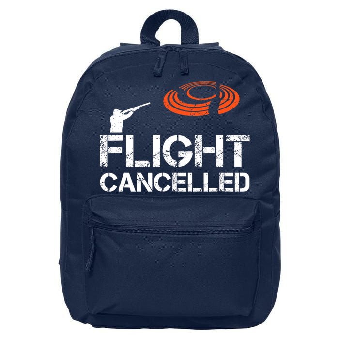 Flight Cancelled Clay Shooting Skeet Trap Shooting 16 in Basic Backpack