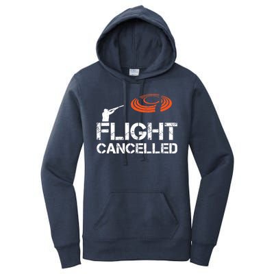 Flight Cancelled Clay Shooting Skeet Trap Shooting Women's Pullover Hoodie
