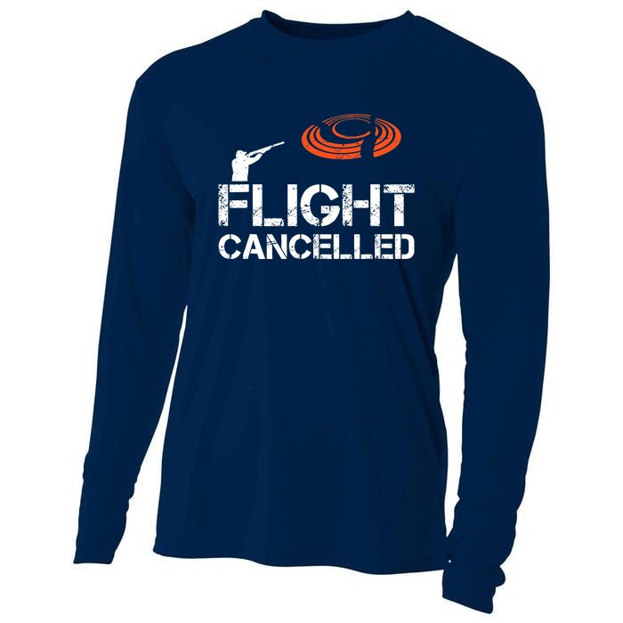 Flight Cancelled Clay Shooting Skeet Trap Shooting Cooling Performance Long Sleeve Crew