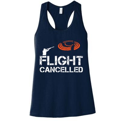Flight Cancelled Clay Shooting Skeet Trap Shooting Womens Tank Top