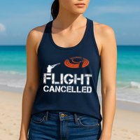 Flight Cancelled Clay Shooting Skeet Trap Shooting Womens Tank Top