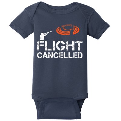 Flight Cancelled Clay Shooting Skeet Trap Shooting Baby Bodysuit