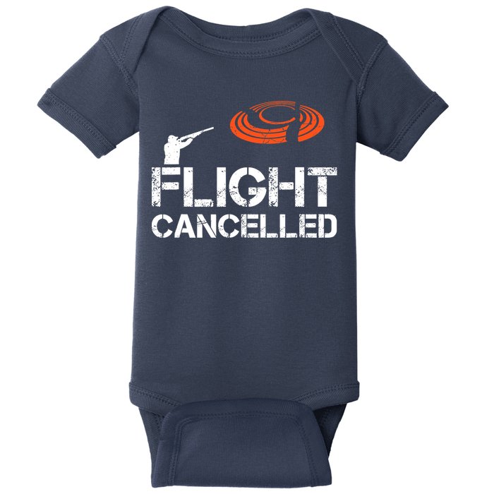 Flight Cancelled Clay Shooting Skeet Trap Shooting Baby Bodysuit