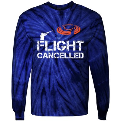 Flight Cancelled Clay Shooting Skeet Trap Shooting Tie-Dye Long Sleeve Shirt