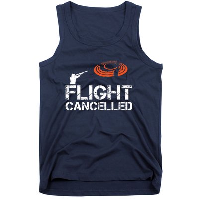 Flight Cancelled Clay Shooting Skeet Trap Shooting Tank Top