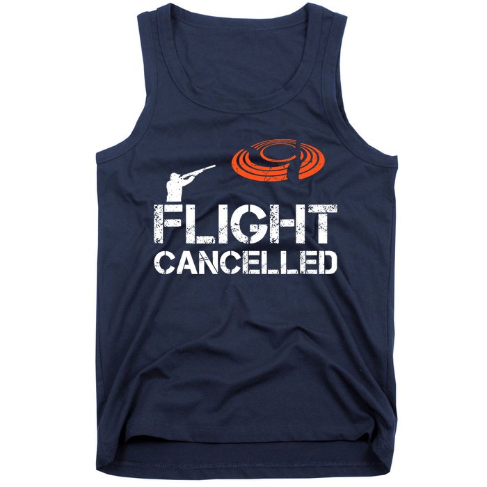 Flight Cancelled Clay Shooting Skeet Trap Shooting Tank Top