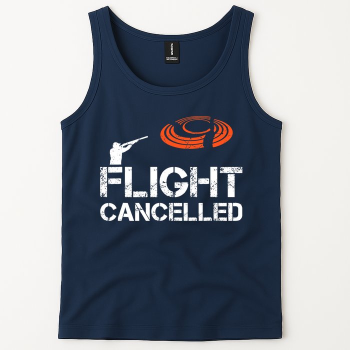 Flight Cancelled Clay Shooting Skeet Trap Shooting Tank Top