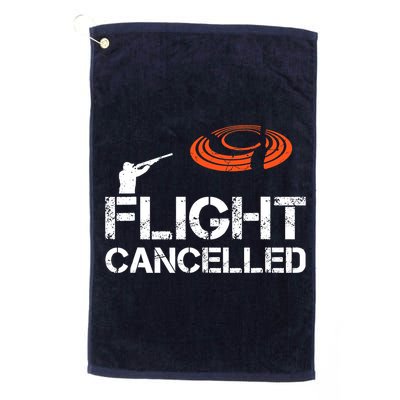 Flight Cancelled Clay Shooting Skeet Trap Shooting Golf Towel