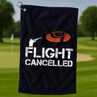 Flight Cancelled Clay Shooting Skeet Trap Shooting Golf Towel