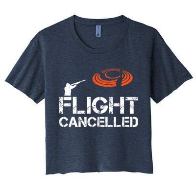 Flight Cancelled Clay Shooting Skeet Trap Shooting Crop Top