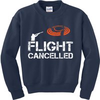 Flight Cancelled Clay Shooting Skeet Trap Shooting Kids Sweatshirt