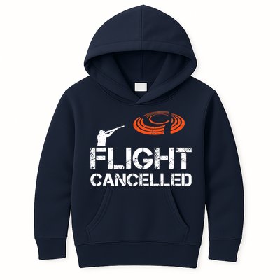 Flight Cancelled Clay Shooting Skeet Trap Shooting Kids Hoodie