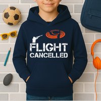 Flight Cancelled Clay Shooting Skeet Trap Shooting Kids Hoodie
