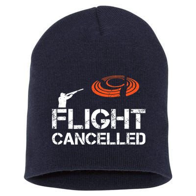 Flight Cancelled Clay Shooting Skeet Trap Shooting Short Acrylic Beanie