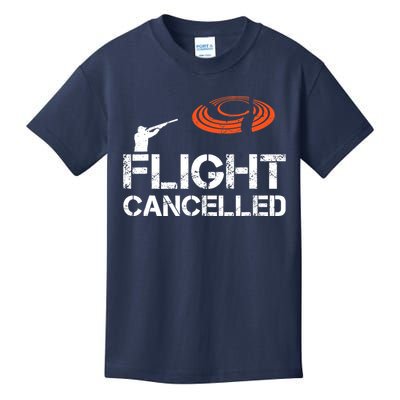 Flight Cancelled Clay Shooting Skeet Trap Shooting Kids T-Shirt