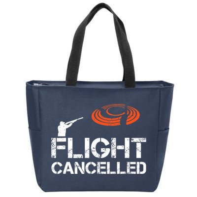 Flight Cancelled Clay Shooting Skeet Trap Shooting Zip Tote Bag