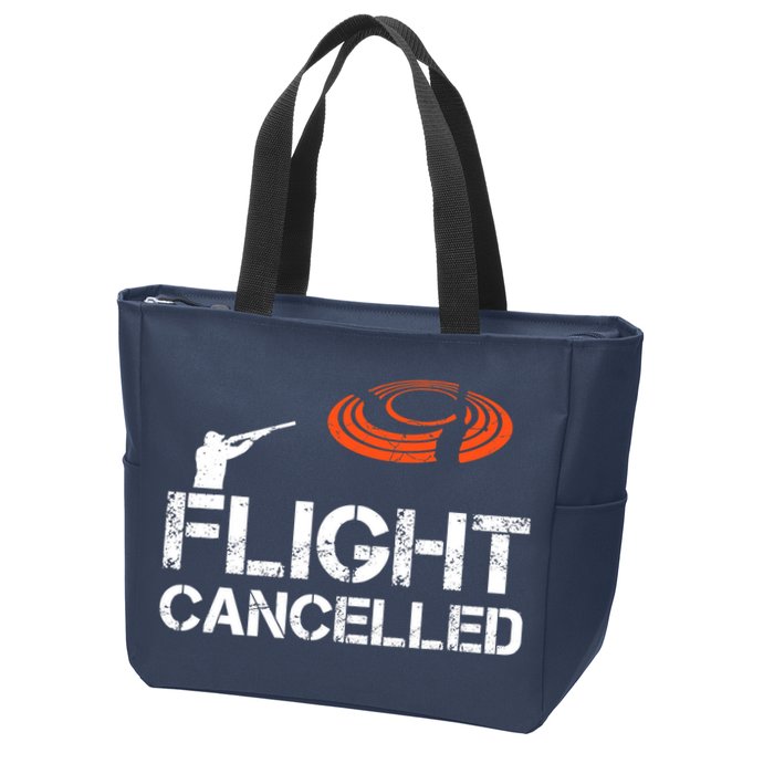 Flight Cancelled Clay Shooting Skeet Trap Shooting Zip Tote Bag