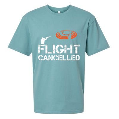 Flight Cancelled Clay Shooting Skeet Trap Shooting Sueded Cloud Jersey T-Shirt