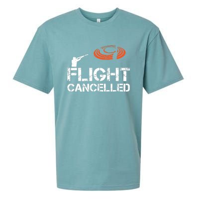 Flight Cancelled Clay Shooting Skeet Trap Shooting Sueded Cloud Jersey T-Shirt