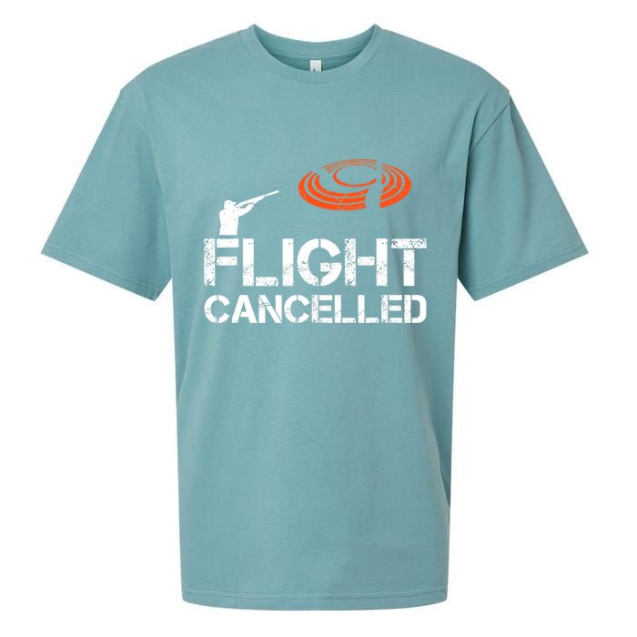 Flight Cancelled Clay Shooting Skeet Trap Shooting Sueded Cloud Jersey T-Shirt