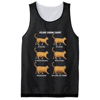 Feline Chonk Cat Chart Funny Cat Meme Oh Lawd He Comin Mesh Reversible Basketball Jersey Tank