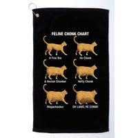 Feline Chonk Cat Chart Funny Cat Meme Oh Lawd He Comin Golf Towel