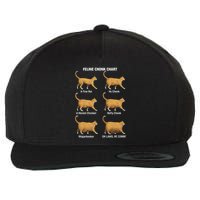 Feline Chonk Cat Chart Funny Cat Meme Oh Lawd He Comin Wool Snapback Cap