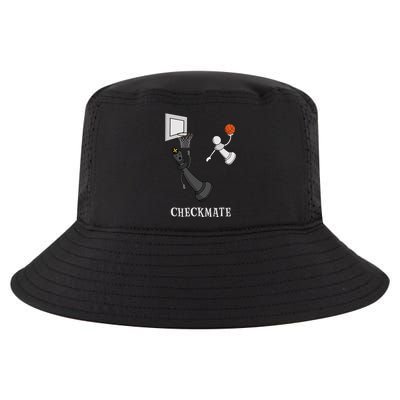 Funny Checkmate Chess Basketball Game Board King Pawn Piece Cool Comfort Performance Bucket Hat