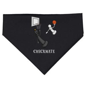 Funny Checkmate Chess Basketball Game Board King Pawn Piece USA-Made Doggie Bandana