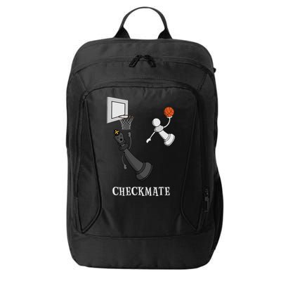 Funny Checkmate Chess Basketball Game Board King Pawn Piece City Backpack