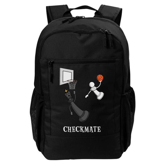 Funny Checkmate Chess Basketball Game Board King Pawn Piece Backpack