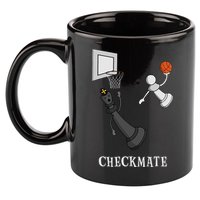 Funny Checkmate Chess Basketball Game Board King Pawn Piece 11oz C Handle Ceramic Mug