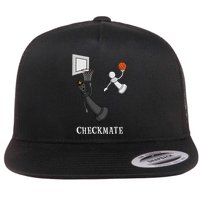 Funny Checkmate Chess Basketball Game Board King Pawn Piece Flat Bill Trucker Hat