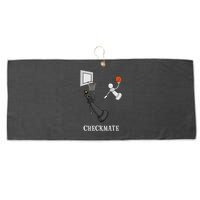 Funny Checkmate Chess Basketball Game Board King Pawn Piece Large Microfiber Waffle Golf Towel