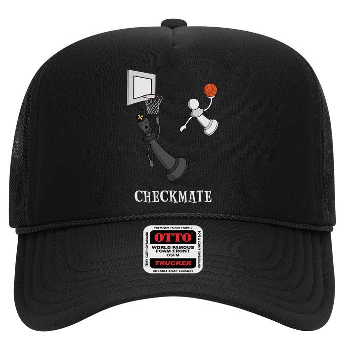 Funny Checkmate Chess Basketball Game Board King Pawn Piece Hat