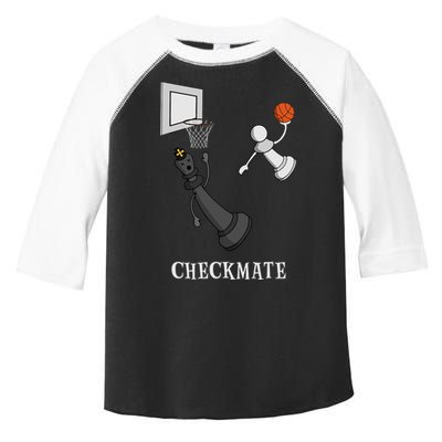 Funny Checkmate Chess Basketball Game Board King Pawn Piece Toddler Fine Jersey T-Shirt